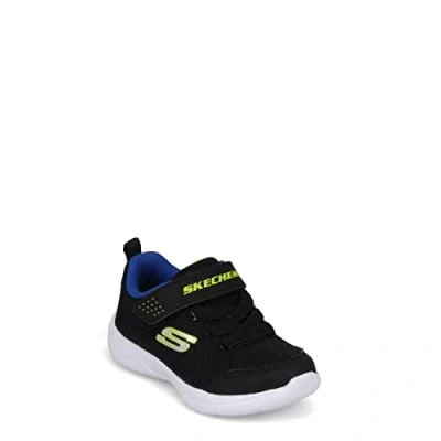 Immagine di Skechers Skech stepz 2.0 Mini Wanderer, Scarpe da Ginnastica Bambini e ragazzi, Nero Black Textile Synthetic Blue Lime Trim, 26 EU