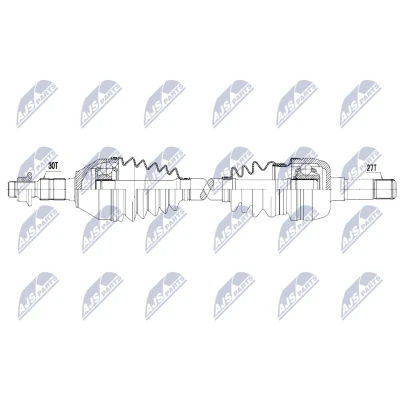 Immagine di NTY NPW PL 148 Albero motore / Semiasse Assale anteriore Sx, Dx 612mm F40 Cambio manuale OPEL: Signum CC, Vectra C Caravan