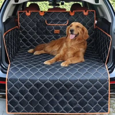 Immagine di KYG Telo Auto per Cani con Protezione Laterale e Paraurti, Bagagliaio Cani, Impermeabile, Antiscivolo Resistente ai Graffi di Auto, SUV, Lavabile, Durevole