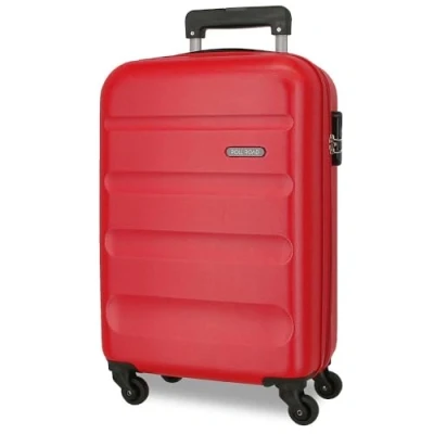 Immagine di ROLL ROAD Flex Valigia rigida realizzata in ABS, un materiale, chiusura a combinazione laterale 4 ruote doppie bagaglio mano, pratico interno con vano, rosso, Taglia unica, Air Europa