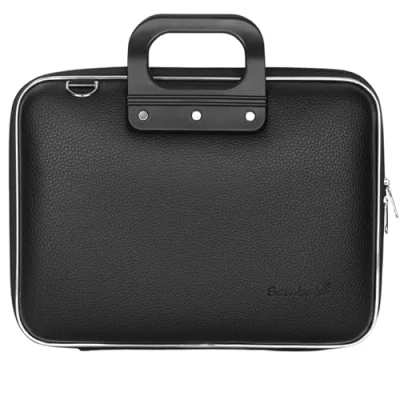 Immagine di Bombata Classic Borsa Porta pc 15,6 Pollici Computer con Tracolla Pelle Sintetica (Nero)