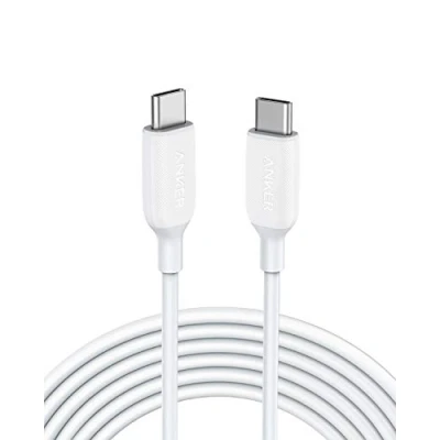 Immagine di Anker Cavo USB Type C PowerLine III (300 cm, Bianco), ricarica Power Delivery con erogazione alimentazione da 60 W per Apple MacBook, iPad Pro, Samsung Galaxy S10, S9, S8 Plus, Pixel e altro