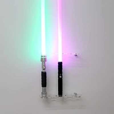 Immagine di WANLIAN Espositore verticale a parete per spada laser, supporto compatibile con la maggior parte delle spade laser (trasparente 5 pantaloni)