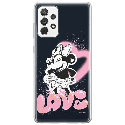 Immagine di ERT GROUP custodia per cellulare Samsung A53 5G originale e con licenza ufficiale Disney, modello Minnie 079 adattato in modo ottimale alla forma dello smartphone, TPU