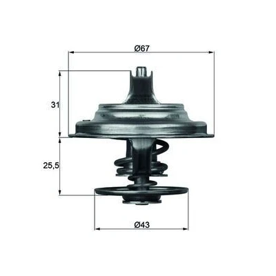 Immagine di MAHLE ORIGINAL TX 23 83D Termostato motore 83 con guarnizione
