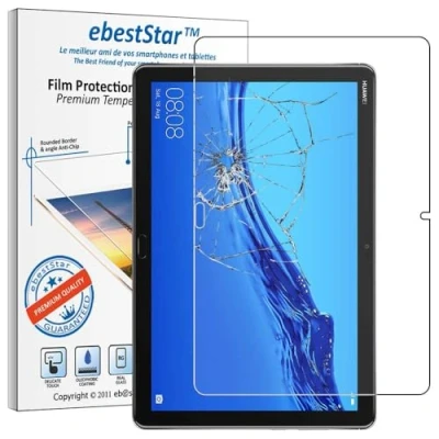 Immagine di ebestStar Vetro Temperato Compatibile con Huawei MediaPad T5 10.1 Protezione Schermo Pellicola, Anti Shock Rottura graffio [T5 10.1: 243 x 164 7.8mm, 10.1&#039;&#039;]