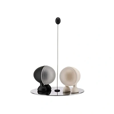 Immagine di Alessi Lilliput ASG02 O Servizio per Sale e Pepe di Design, Nero/Bianco