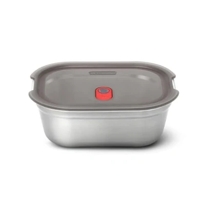 Immagine di black + blum Contenitore multifunzione per il pranzo in acciaio inox 900 ml adatto al forno, microonde, congelatore e alla lavastoviglie Sigillatura sottovuoto valvola a