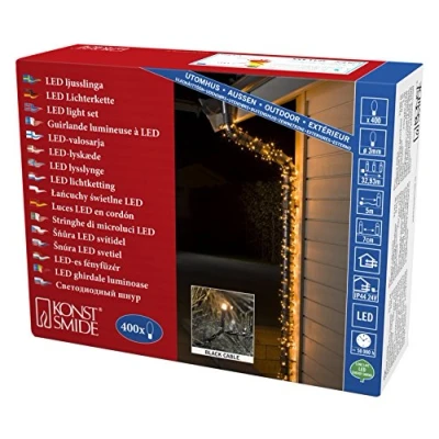 Immagine di Konstsmide 3644 800 LED Lichterkette, plastico, Nero
