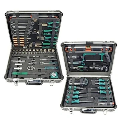 Immagine di Brüder Mannesmann M29078 Tuttofare Valigetta porta utensili con contenuto 160 parti (L x L A) 454 350 135 mm