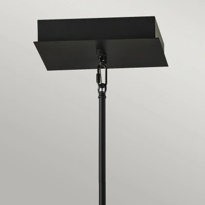 Immagine di Quintiesse LED a sospensione Styx, nero, 3.000K 53,8 x 53,8cm