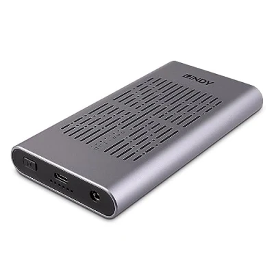 Immagine di Lindy Enclosure SSD USB 3.2 Gen 2x2 Dual M.2 NVMe con funzione clone