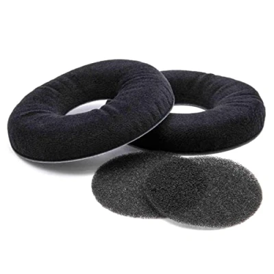 Immagine di vhbw cuscinetti auricolari di ricambio compatibile con AKG K121, K121 Studio, K121S, K141, K141 K141M cuffie, headset; nero, opaco
