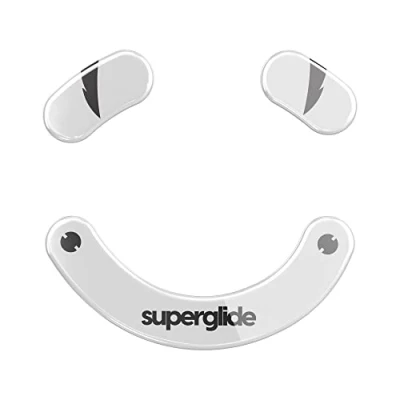 Immagine di Superglide Piedini per mouse/pattini più veloci e lisci, realizzati con vetro ultra resistente impeccabile, suola super veloce liscia Razer Deathadder V3 Pro (bianco)