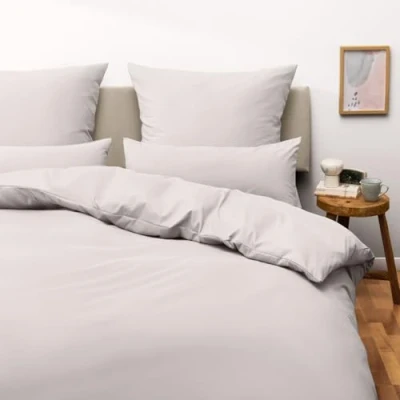 Immagine di Blumtal Copripiumino Matrimoniale in Microfibra, Set Completo con 2 Federe Cuscini Letto, 260 x 240 &amp; 40 70 (2x), Grigio Chiaro