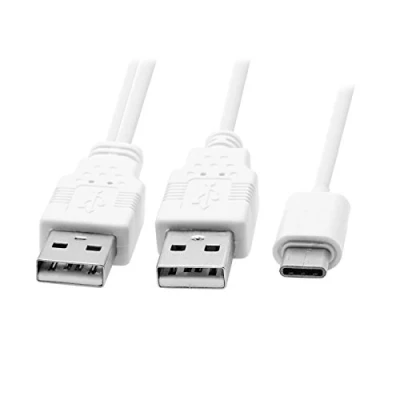 Immagine di Jser Cavo Y dati potenza extra USB 3.1 tipo C verso maschio doppio A per telefono cellulare e hard disk