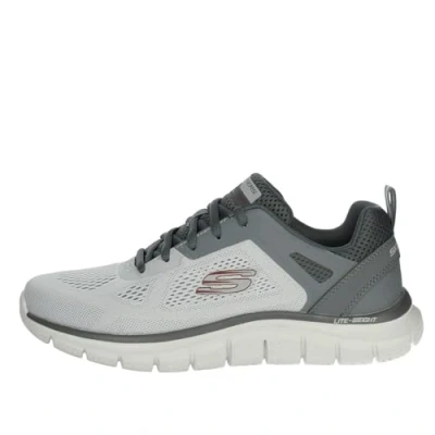Immagine di Skechers Traccia più Ampia, Sneaker Uomo, Grigio Ingegnerizzato Mesh Pu Carbone Trim, 39.5 EU