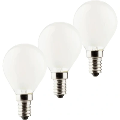 Immagine di Müller Licht 400294 LED (monocolore) ERP E (A G) E14 Forma di goccia 4.2 W = 40 Bianco caldo 3 pz.