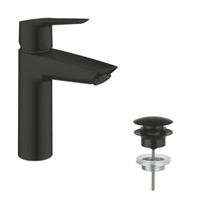 Immagine di GROHE QUICKFIX Start,Miscelatore monocomando per lavabo Taglia M,on tecnologia Water Saving (portata limitata a 5,7 l/min),Matt Black,235752432