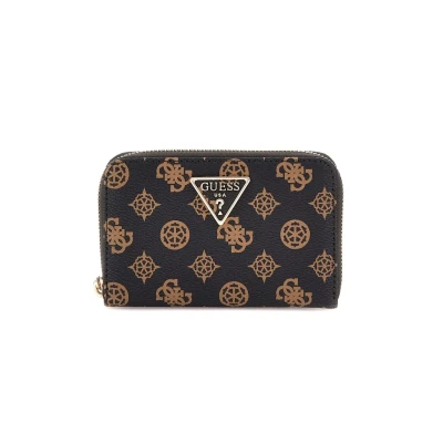 Immagine di GUESS Laurel Zip Around Wallet M Mocha Logo
