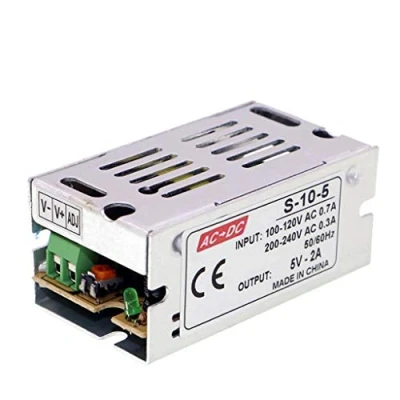 Immagine di Alimentatore 5V 2A 10W Trasformatore AC 110/220V a DC 5 Volt 2 Ampere per LED Striscia