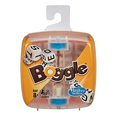 Immagine di Hasbro Gaming Boggle, Gioco di società da viaggio, per riflessione rapida, versione francese