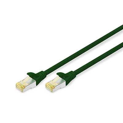 Immagine di Digitus DK 1644 a 200/G RJ45 cavo di rete, patch CAT 6A S/FTP 20.00 m Verde Ritardante fiamma, Privo alogeni, Flessibile, Schermatura fogli,