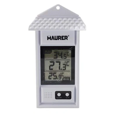 Immagine di MAURER TERMOMETRO DA PARETE IN PVC DIGITALE MIN MAX