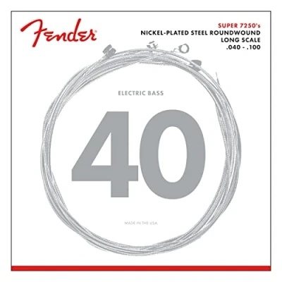 Immagine di Set di Corde 7250 Bass Acciaio Nichelato Scala Lunga 7250L Scalature .040 .100
