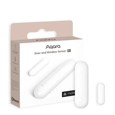 Immagine di Aqara Sensore per Porte e Finestre P2, Matter Over Thread, Richiede Router di Confine Allarme Remoto, Automazione Locale, Supporto Nativo Apple Home, Google Alexa and SmartThings