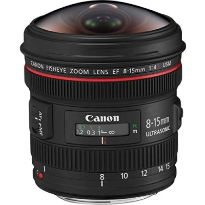 Immagine di Canon Obiettivo Grandangolare con Zoom, EF 8 15 mm f/4L Fisheye USM, Nero [Versione EU]
