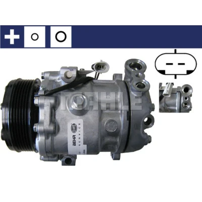 Immagine di MAHLE ORIGINAL ACP 83 000S Compressore Aria Condizionata SD6V12 12 PAG 46 R 134a con anello tenuta OPEL: Corsa D Hatchback, Meriva A
