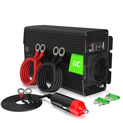 Immagine di Green Cell® 500W/1000W 12V 220V/230V Onda modificata Inverter Invertitore di Tensione Fotovoltaico DC AC per Camper Auto Convertitore Potenza, Trasformatore sinusoidale Porta USB
