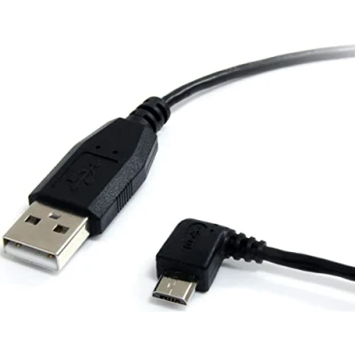 Immagine di Startech.Com Cavo USB A, Micro B ad Angolo Sinistro da 1.8 M, Nero