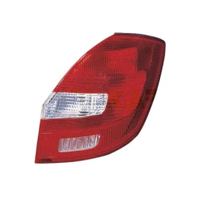 Immagine di ABAKUS 665 1914R LD UE Fanale posteriore Dx PY21W, P21W, R5W Rosso senza portalampada, lampadina SKODA: Fabia 2