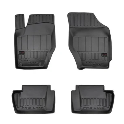 Immagine di FROGUM 3D407299 Set tappetino Gomma anteriore e posteriore 4 nero CITROËN: C4 I Hatchback