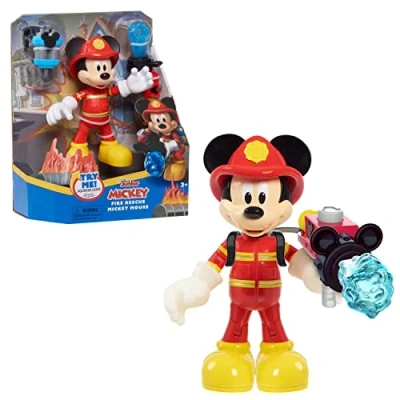Immagine di Just Play Topolino 6 Mouse inch Figure Asst. Firefighter Mickey, Multicolore, 38121