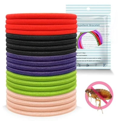 Immagine di elastici per capelli anti pidocchi,trattamento dei pidocchi, 20 capelli,trattamento sicuro e affidabile il controllo pidocchi