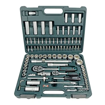 Immagine di Kit di chiavi a bussola metrico 1/4 (6.3 mm), 1/2 (12.5 mm) 94 parti Brüder Mannesmann M98410