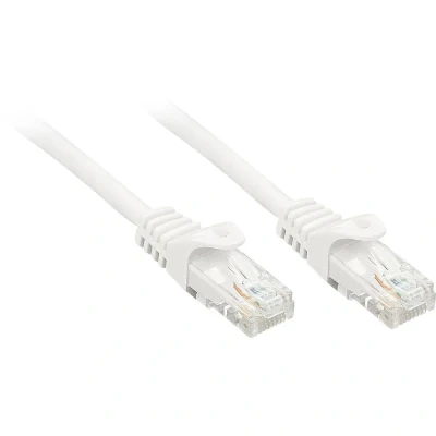 Immagine di LINDY 48200 RJ45 cavo di rete, patch CAT 6 U/UTP 0.30 m Bianco con protezione 1 pz.