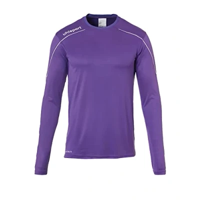 Immagine di uhlsport Stream 22 Maglia a Maniche Lunghe da Uomo, Maglietta, 100347819, Viola/Bianco, XL
