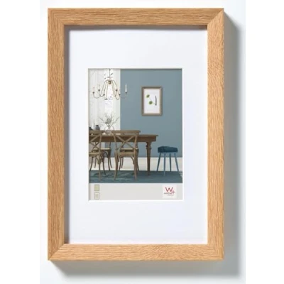 Immagine di walther design rovere chiaro 50 x 70 cm con passe partout, cornice in legno Fiorito EF070E