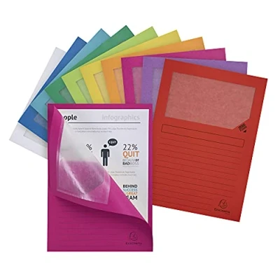Immagine di Exacompta 50100E Cartelle a L, 22x31 cm, Multicolore