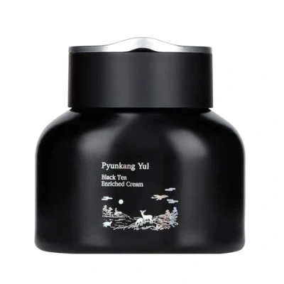 Immagine di Pyunkang Yul crema arricchita con tè nero 60ml, idratante coreana per il viso antietà le donne, cura delle rughe, schiarimento della pelle peptide e adenosina 2,11 once (confezione da 1)