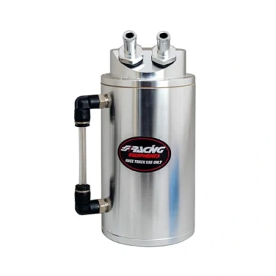 Immagine di Simoni Racing SR/OIL X Serbatoio Raccolta Olio Universale 350 ml, di da Corsa in Alluminio, Accessorio Motore per Auto, Cromato