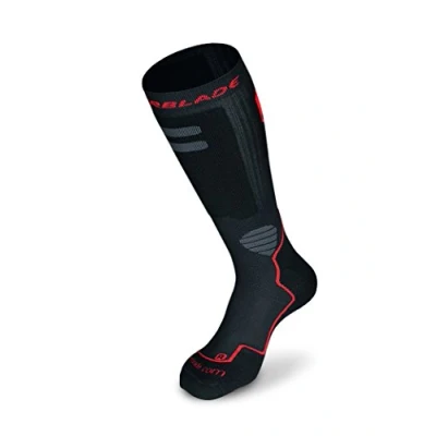 Immagine di Rollerblade Calzini Uomo High Performance Pattinaggio Inline Multi Sport Nero Rosso
