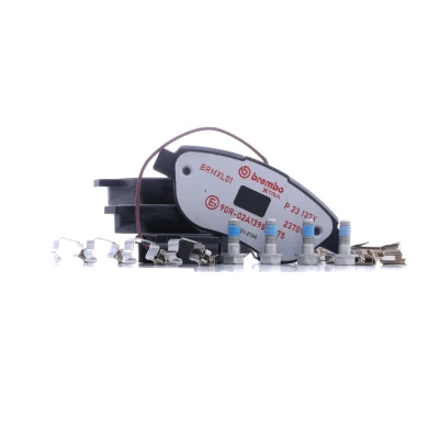 Immagine di BREMBO P 23 137X Kit pastiglie freno con contatto segnalazione usura bulloni pinza accessori FIAT: Punto III Hatchback
