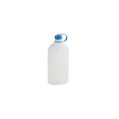 Immagine di hünersdorff Bottiglia di plastica con tappo a vite ermetico, resistente agli agenti chimici e alimenti, 1 litro, Made in Germany