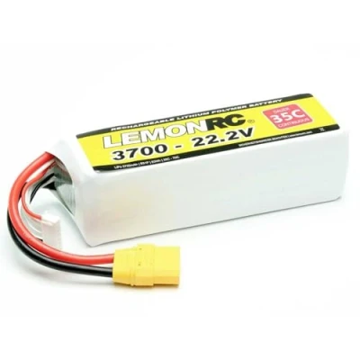 Immagine di LemonRC Batteria ricaricabile LiPo 22.2 V 3700 mAh Numero di celle: 6 35 C Softcase XT90