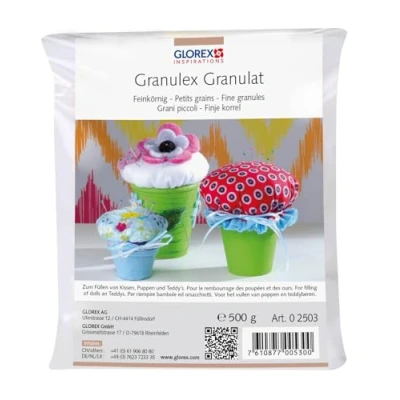 Immagine di Glorex granulex fine 500 G, Bianco, 14 x 5.5 cm, 16 unità